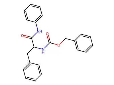 Benzyl N-[2-phenyl-1-(phenylcarbamoyl)ethyl]carbamate structure
