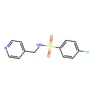 Benzenesulfonamide, 4-fluoro-N-(4-pyridinylmethyl)- structure