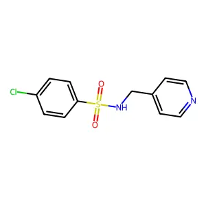 4-chloro-N-(pyridin-4-ylmethyl)benzenesulfonamide structure