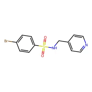 4-bromo-N-(pyridin-4-ylmethyl)benzenesulfonamide structure