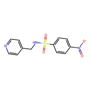 4-nitro-N-(pyridin-4-ylmethyl)benzenesulfonamide structure