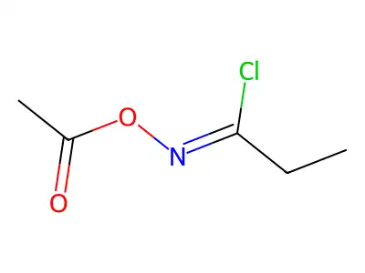 (1-Chloropropylideneamino) acetate structure