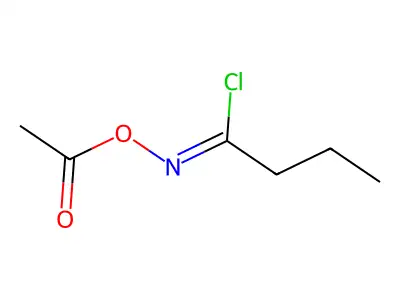 (1-Chlorobutylideneamino) acetate structure