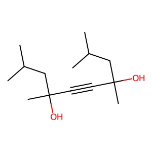 4,7-二羟基-2,4,7,9-四甲基-5-癸炔 structure