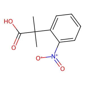 2-Methyl-2-(2-nitrophenyl)propanoic acid structure