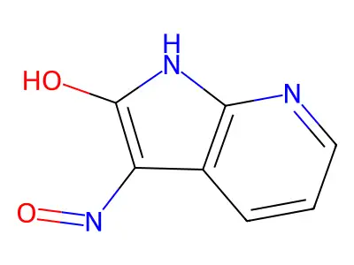 1H-Pyrrolo[2,3-b]pyridine-2,3-dione, 3-oxime structure