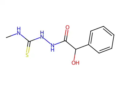 2-(Hydroxy(phenyl)acetyl)-N-methylhydrazinecarbothioamide structure