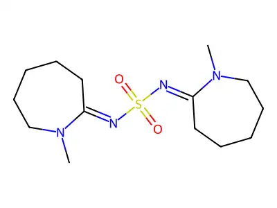 1-methyl-N-[(1-methylazepan-2-ylidene)amino]sulfonylazepan-2-imine structure