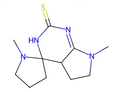 Thiourea, bis(1-methyl-2-pyrrolidinylidene)- structure