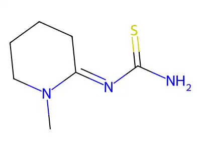 (1-Methylpiperidin-2-ylidene)thiourea structure