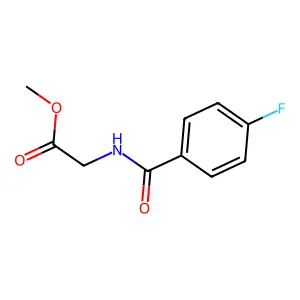 N-(4-氟苯甲酰)甘氨酸甲酯 structure