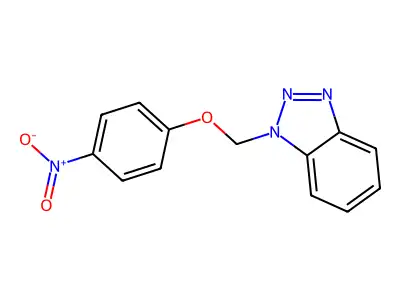 1-[(4-Nitrophenoxy)methyl]benzotriazole structure