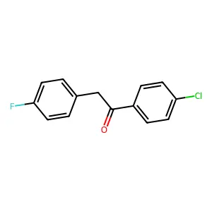 1-(4-Chlorophenyl)-2-(4-fluorophenyl)ethanone structure