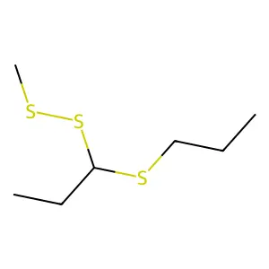 1-(Propylthio)propyl methyl disulfide structure