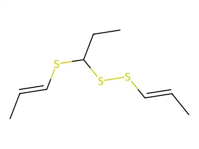 1-丙烯基-1-(1-丙烯硫基)丙基二硫醚 structure