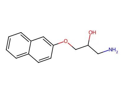 1-Amino-3-(naphthalen-2-yloxy)propan-2-ol structure