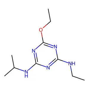 6-ethoxy-N2-ethyl-N4-(propan-2-yl)-1,3,5-triazine-2,4-diamine structure