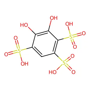 5,6-dihydroxybenzene-1,2,4-trisulfonic Acid structure