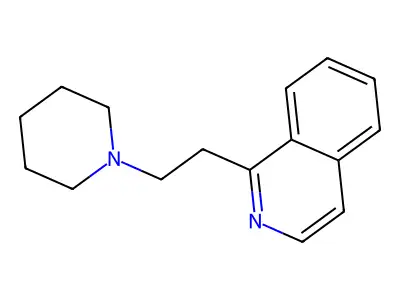Isoquinoline, 1-(2-(1-piperidinyl)ethyl)- structure