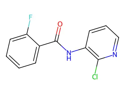 3-(2-Fluorobenzoylamino)-2-chloropyridine structure