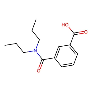 3-(二丙基氨基甲酰)苯甲酸 structure