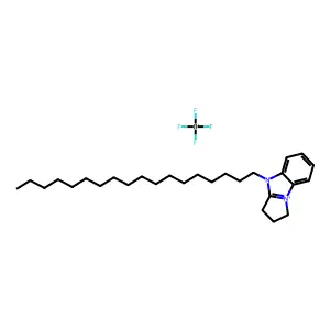 1H-Pyrrolo(1,2-a)benzimidazolium, 2,3-dihydro-4-octadecyl-, tetrafluoroborate(1-) structure