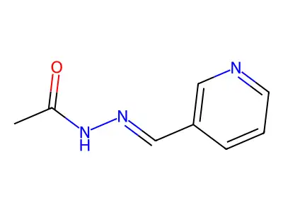 N-(pyridin-3-ylmethylideneamino)acetamide structure