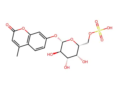 4-Methylumbelliferyl-6-thiogalactoside structure