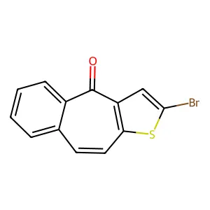 2-bromo-4H-benzo[4,5]cyclohepta[1,2-b]thiophen-4-one structure