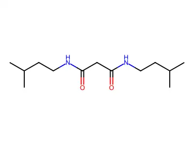 N,N'-bis(3-methylbutyl)propanediamide structure