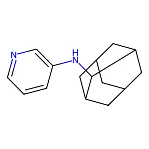 3-Pyridinamine, N-tricyclo(3.3.1.1(sup 3,7))dec-2-yl- structure