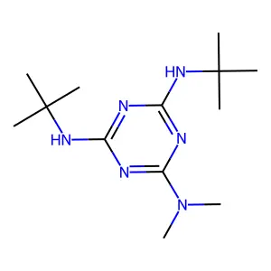 4-N,6-N-ditert-butyl-2-N,2-N-dimethyl-1,3,5-triazine-2,4,6-triamine structure