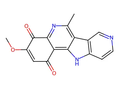 1H-Pyrido(3',4':4,5)pyrrolo(3,2-c)quinoline-1,4(11H)-dione, 3-methoxy-6-methyl- structure