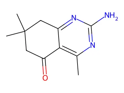 2-amino-4,7,7-trimethyl-7,8-dihydroquinazolin-5(6H)-one structure