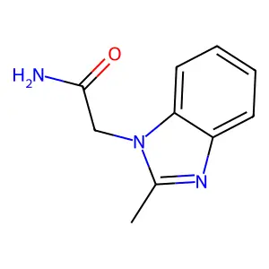 2-(2-Methylbenzimidazol-1-yl)acetamide structure