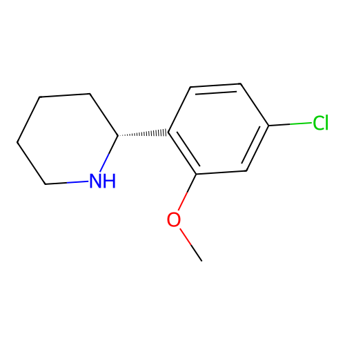 (R)-2-(4-Chloro-2-methoxyphenyl)piperidine structure