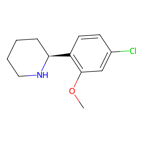 (S)-2-(4-Chloro-2-methoxyphenyl)piperidine structure