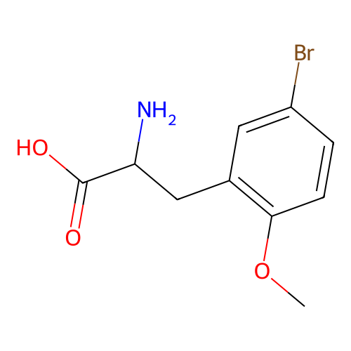 2-Amino-3-(5-bromo-2-methoxyphenyl)propanoic acid structure