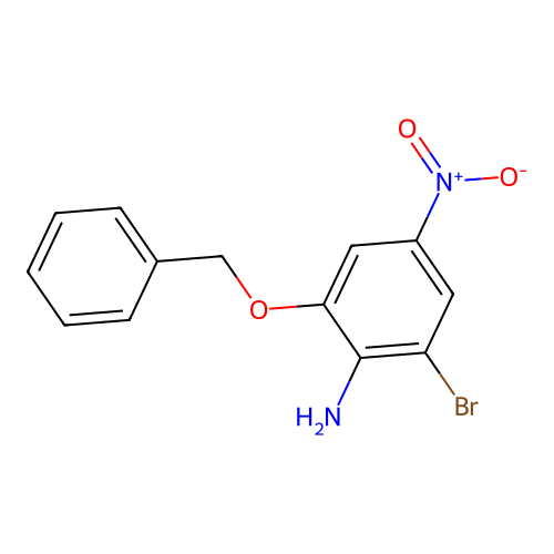 2-(Benzyloxy)-6-bromo-4-nitroaniline structure