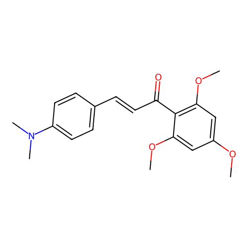 4-Dimethylamino-2',4',6'-trimethoxychalcone structure