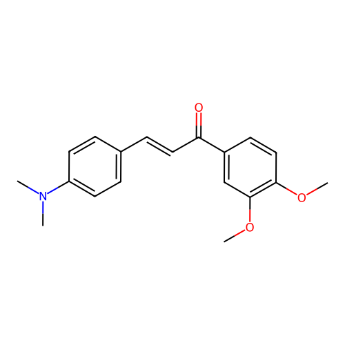4-Dimethylamino-3',4'-dimethoxychalcone structure