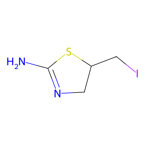 5-(Iodomethyl)-4,5-dihydro-1,3-thiazol-2-amine structure
