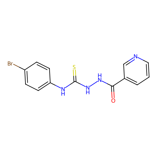 1-(4-Bromophenyl)-3-(pyridine-3-carbonylamino)thiourea structure