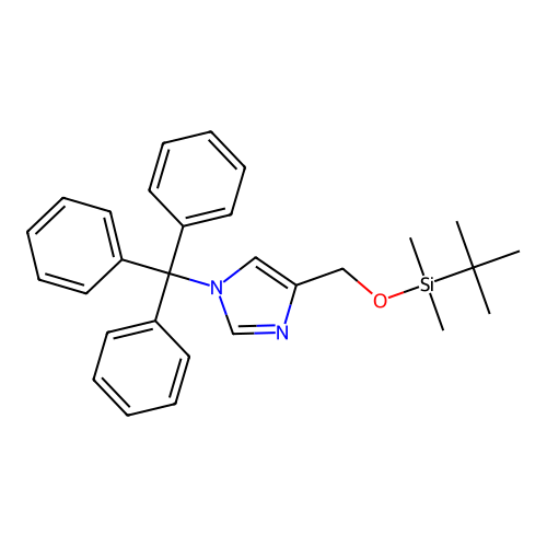 Imidazole, 1-trityl-4-t-butyl-dimethylsiloxy- structure