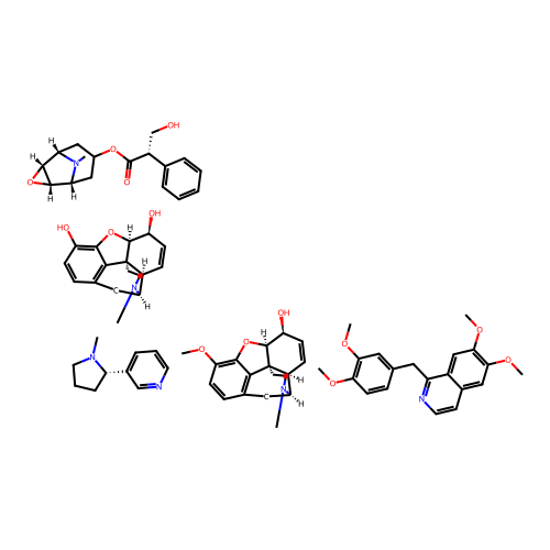 Omnopon-scopolamine structure