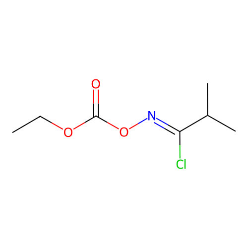 Propanimidoyl chloride, N-((ethoxycarbonyl)oxy)-2-methyl- structure