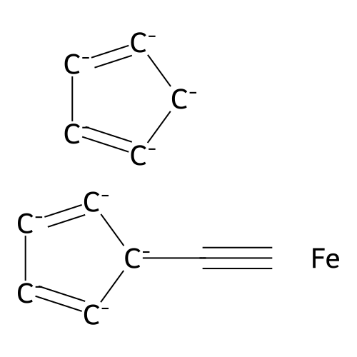 Cyclopenta-1,3-diene;5-ethynylcyclopenta-1,3-diene;iron structure