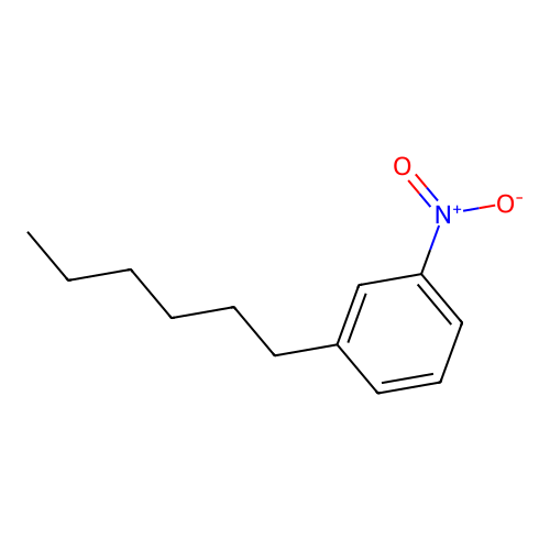 1-Nitro-3-n-hexylbenzene structure