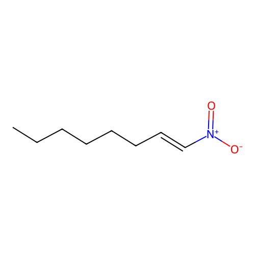 1-Octene, 1-nitro-, (1E)- structure