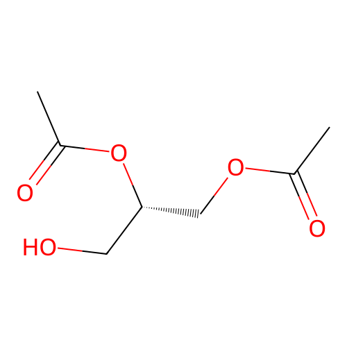 [(2S)-2-acetyloxy-3-hydroxypropyl] acetate structure